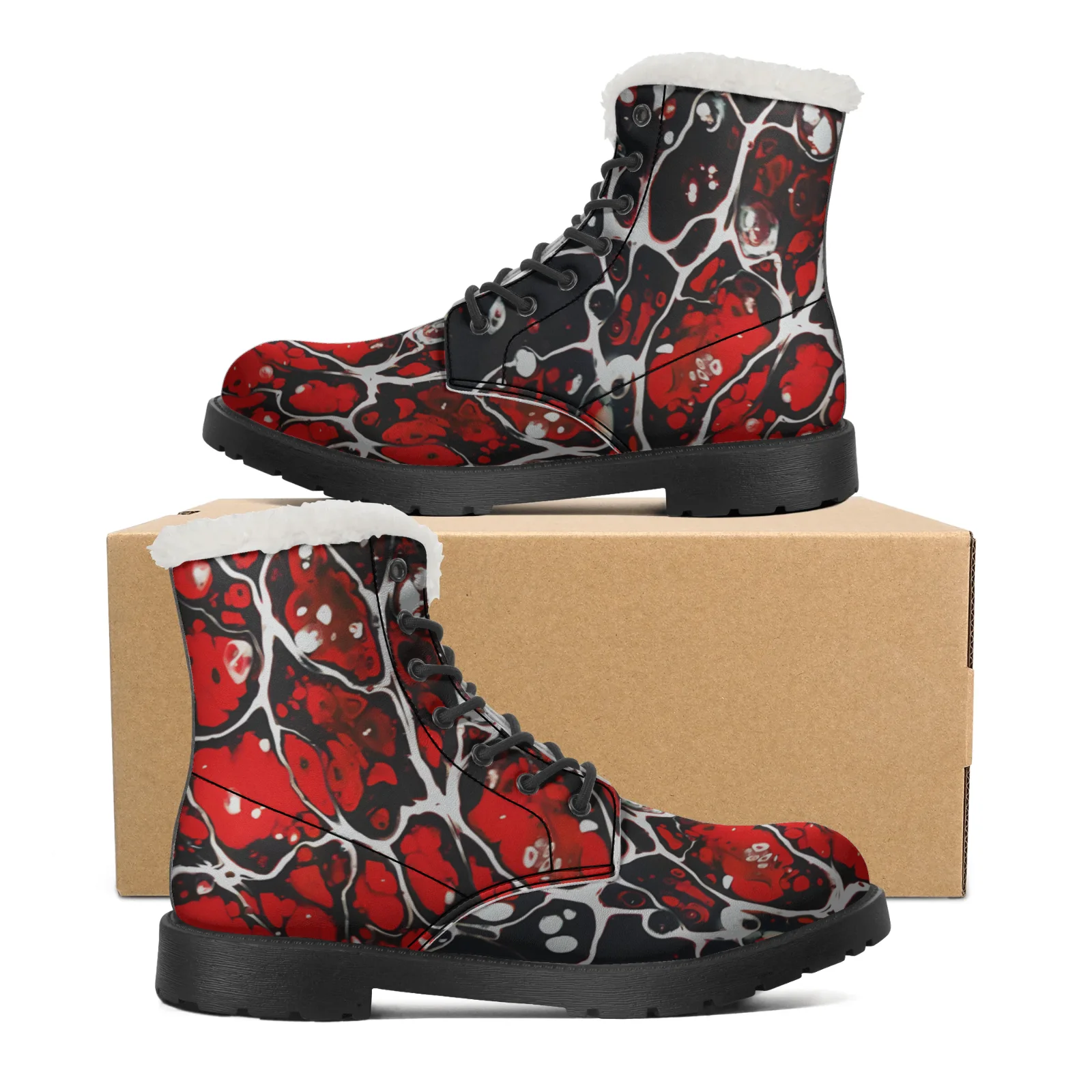 Men Shoes Eu To Us Size - Fashion Plush Snow Boots for Men