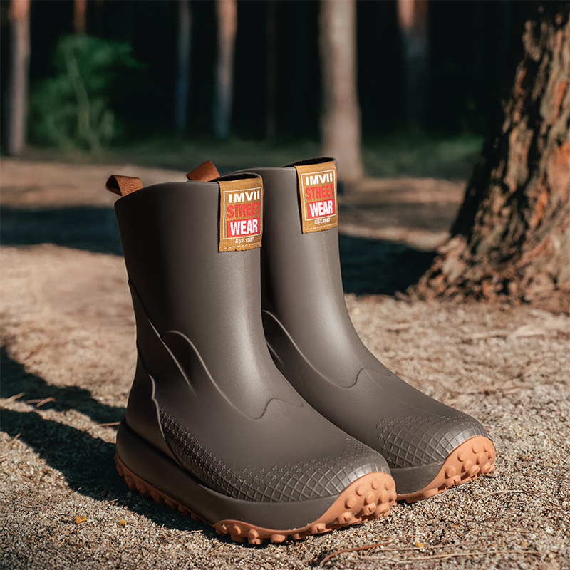 Men'S Shoes Water Resistant - Mid-calf Outdoor Waterproof Shoes Men Non-slip