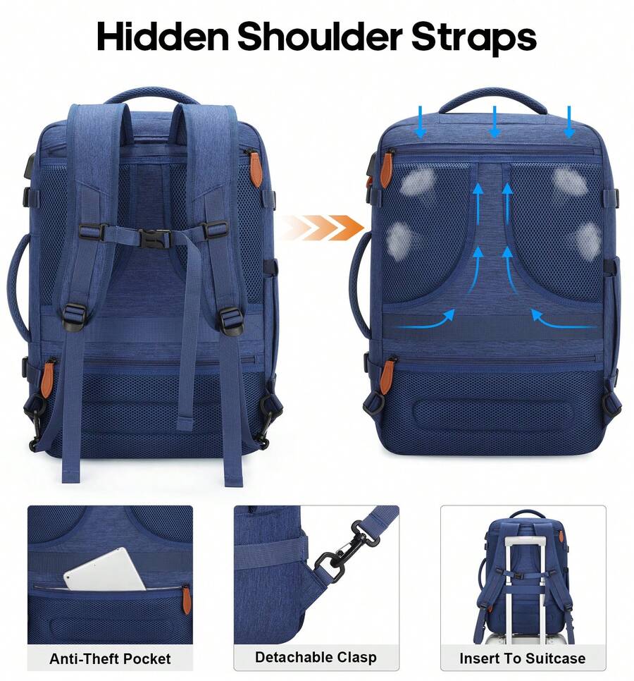 5PCS Travel Backpack Carry On  - Men'S Shoes Water Resistant review and price