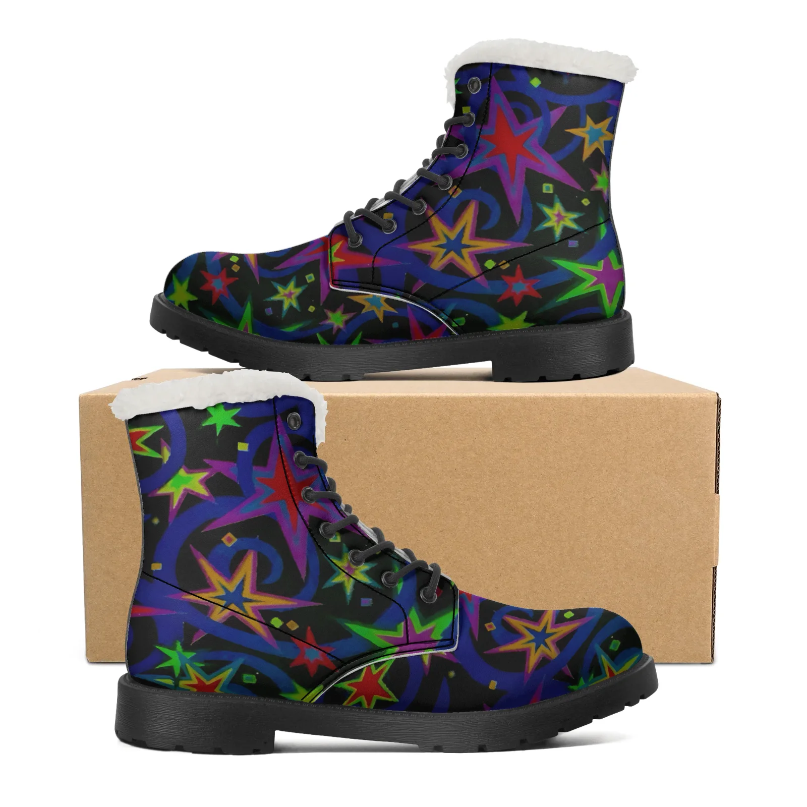 Starlit Sky Plush Snow Boots f - Men Shoes Eu To Us Size review and price
