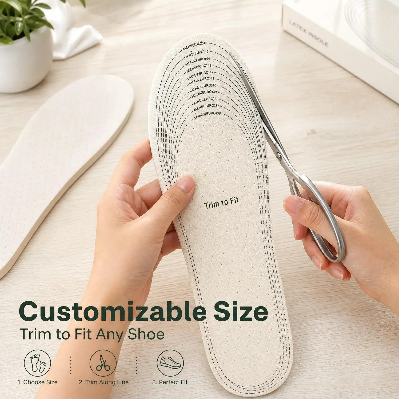 Breathable Cotton Latex Insole - Men Shoes Outlet review and price