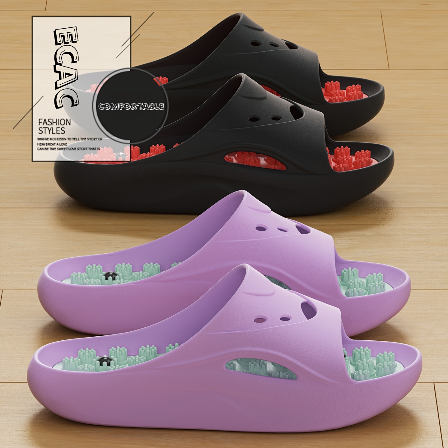 Women Men EVA Massage Slippers - Men'S Shoes With Platform review and price
