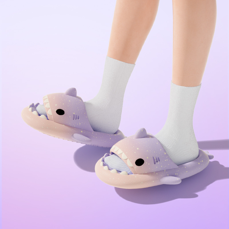 Cute Cartoon Shark Slippers Fo - Men'S Shoes With Platform review and price