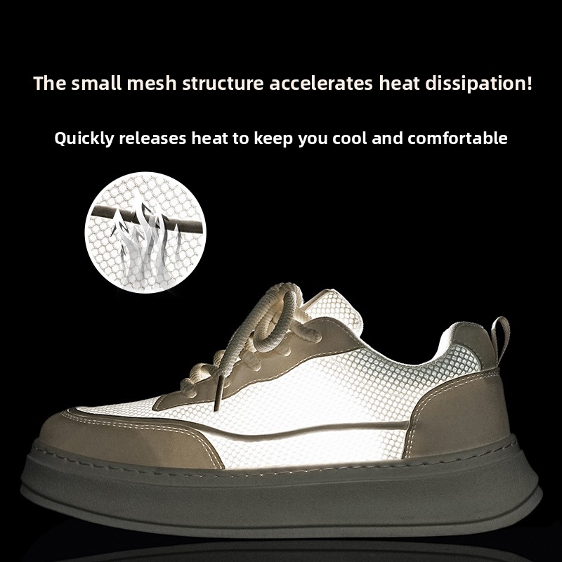 Men's Breathable Mesh Platform - Men Shoes Eu To Us Size review and price