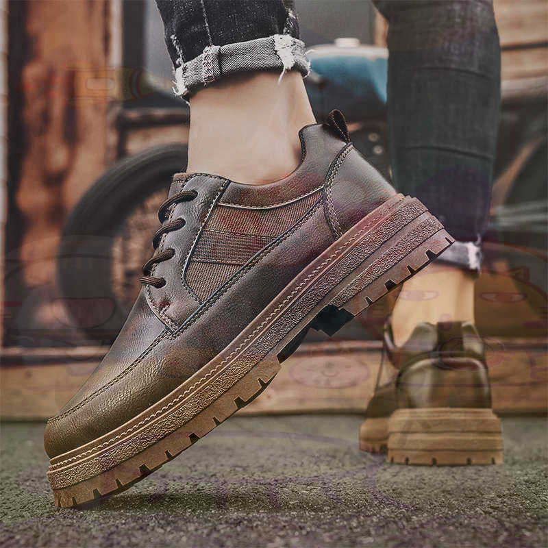 Dark Natural Leather Fashion T - Men Shoes Eu To Us Size review and price