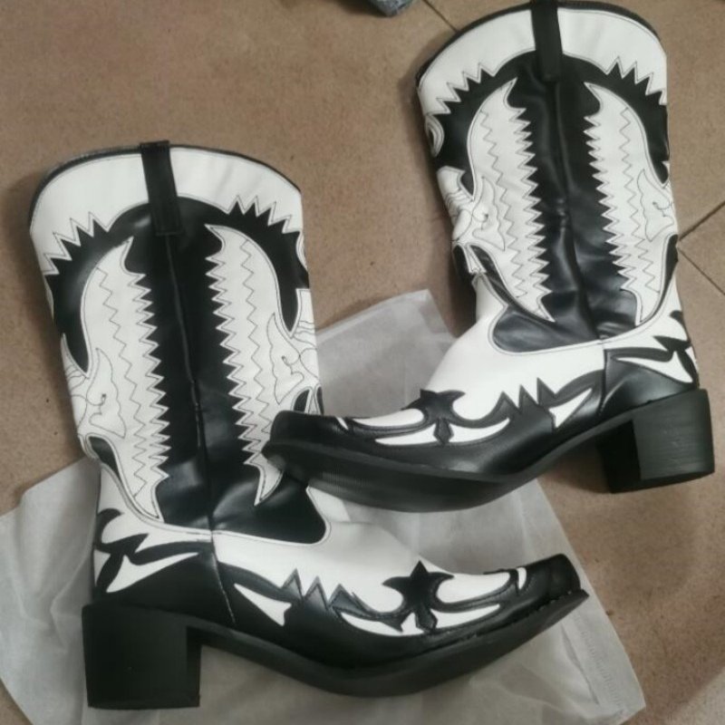 2027 Fashion New Men's Cowboy  - Men Shoes Size 46 review and price