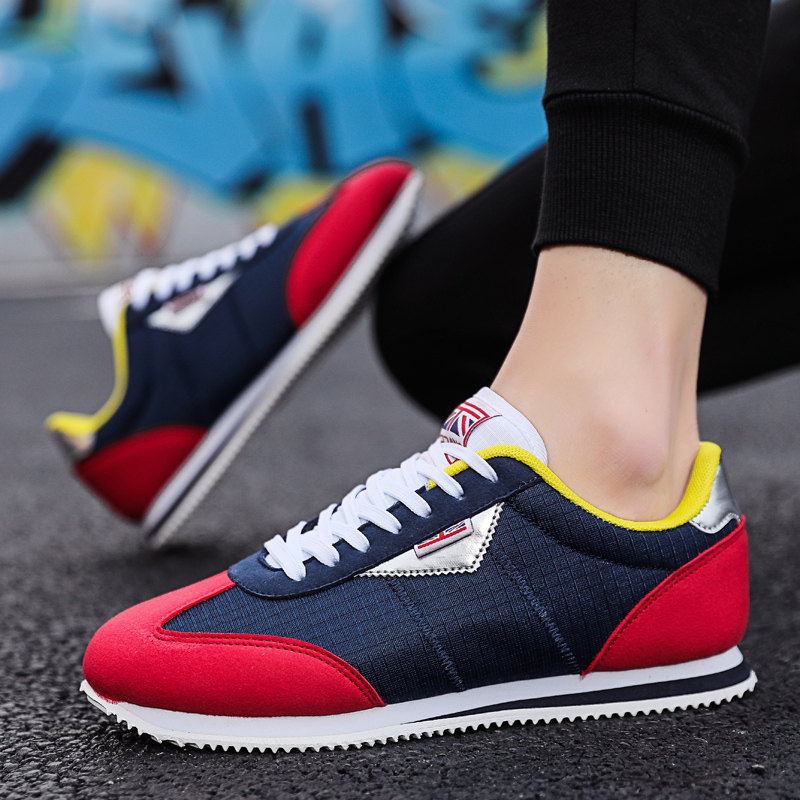 Blue Red Lightweight Sneakers  - Men'S Shoes Half Cut review and price