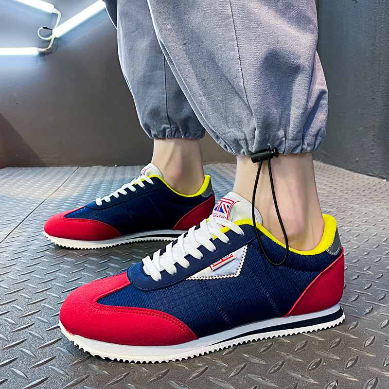 Blue Red Lightweight Sneakers  - Men'S Shoes Half Cut review and price