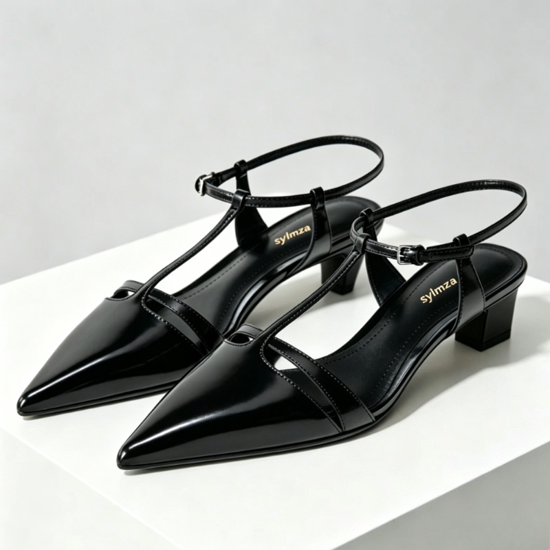 Patent Leather Kitten Heel Wom - Dress Shoe Pointed review and price