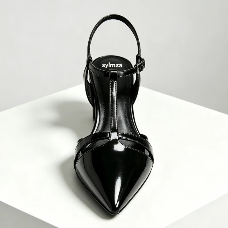 Patent Leather Kitten Heel Wom - Dress Shoe Pointed review and price