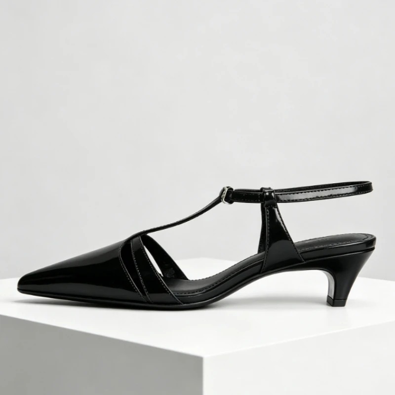 Patent Leather Kitten Heel Wom - Dress Shoe Pointed review and price