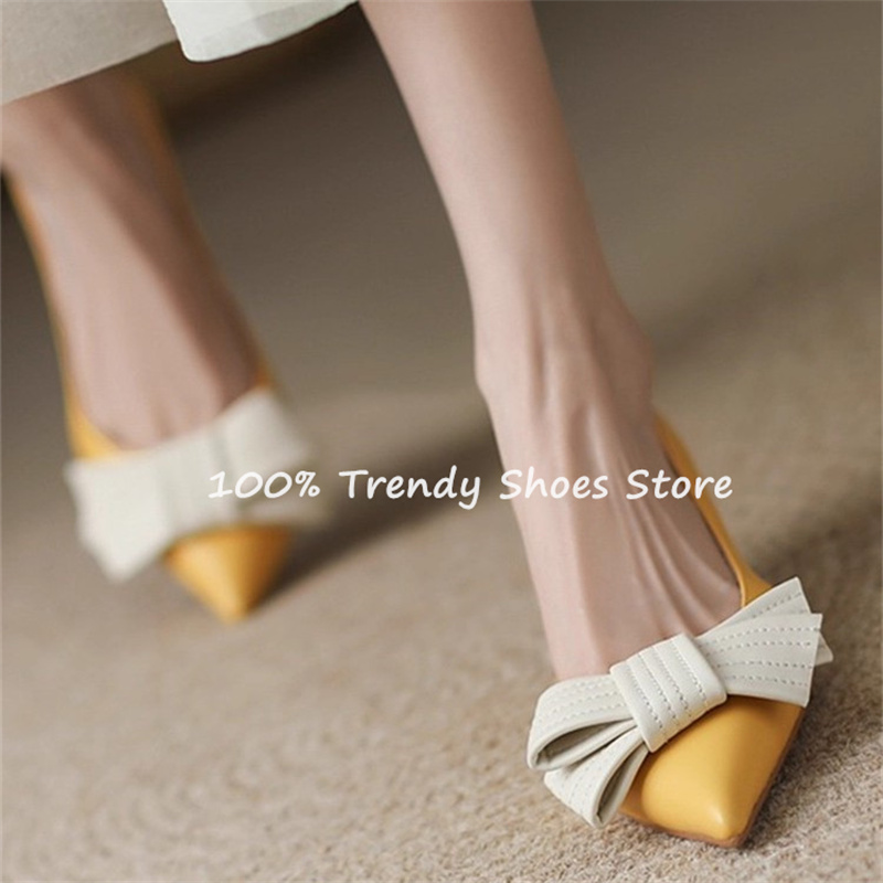 Butterfly Knot Decor Women Sli - Dress Shoe Pointed review and price