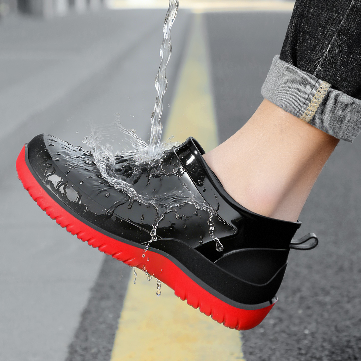 Rain boots Men's Waterproof Sh - Men'S Shoes Water Resistant review and price